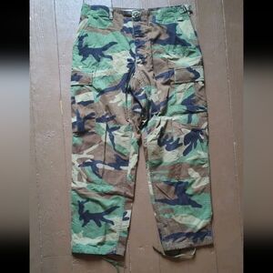 Military Pants Medium Short Woodland Camouflage M81 BDU Cargo Combat U.S. Army